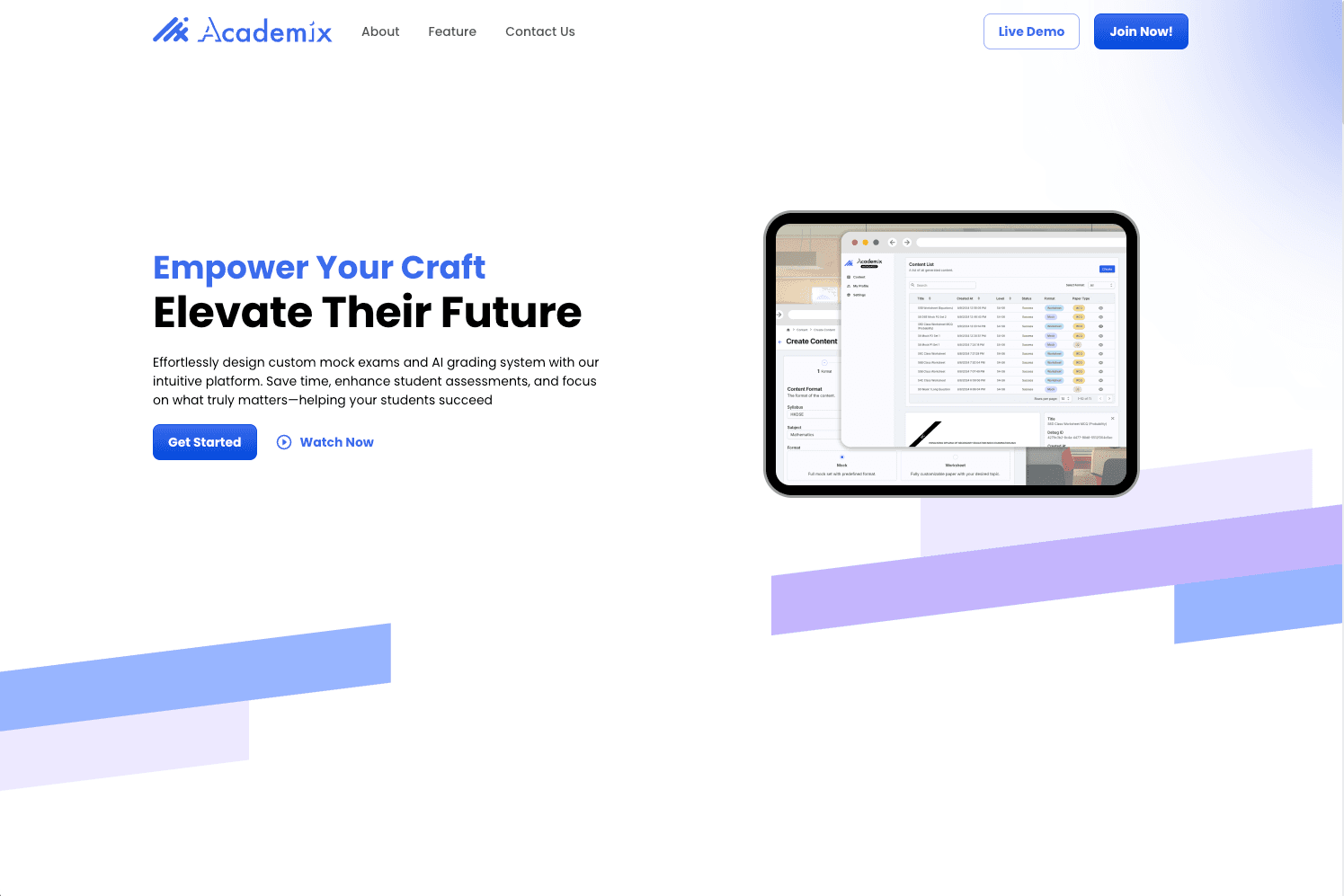 Academix Instructor Platform screenshot 1