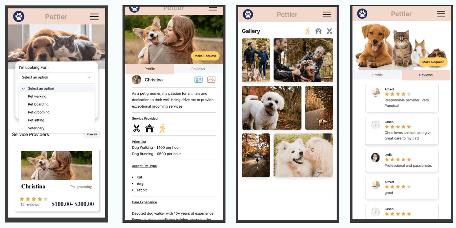 Pettier - PWA application